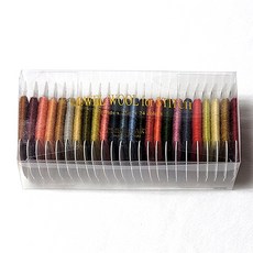 자수용 솔리드 24색 울사 D세트 프랑스자수, 1개