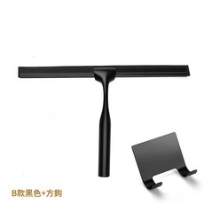 JWJJ 玻璃刮水器 矽膠刮條清潔器, 10寸黑色刮水器四方鉤, 1個