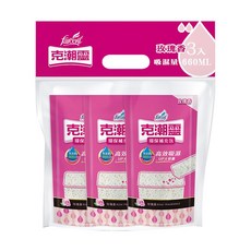 Farcent 克潮靈 環保除濕桶補充包 玫瑰香, 350g, 3個
