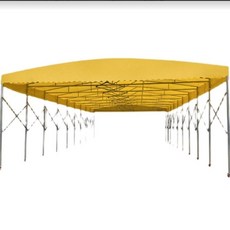 야외 이동식 자바라 접이식 3x4x2.5/8번타입 길이 캐노피, 1, B. 노란색 4x3m 높이 2.5m
