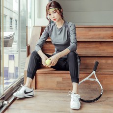 運動瑜珈服 女長袖T恤 寬鬆網紗罩衫 性感露背 跑步健身透氣高彈力上衣