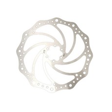 白鐵304不鏽鋼碟煞盤（203mm）附螺絲 國際六孔散熱碟盤 6孔碟片 自行車碟煞盤, 1個