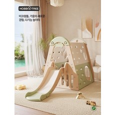 아기 미끄럼틀 유아 아이방 키즈 등반 놀이집 정글짐, 1개, 밀크화이트그레이클라이밍+미끄럼틀