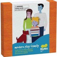 Modern Play Family:With 150+ Reusable Vinyl Clothing Accessories and 9 Punch-Out Figures, Chronicle Books (CA)