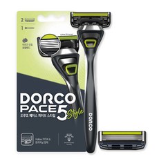 도루코 페이스 파이브 스타일 5중날 면도기 본체 + 면도날2p, 1개, 1세트