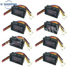 DC0-100V LED DC 더블 디지트 디스플레이 전압계 전류계 디지털 헤드 블루 레드 10A 10 개