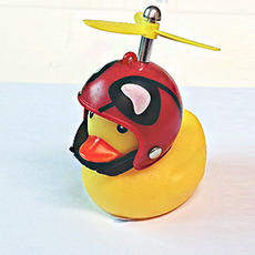 러버덕 풀세트 41종 오리벨 후미등 바이크 자전거 오토바이후미등 헬멧 프로펠러 어린이집 유치원 생일답례품, 27. 데블덕, 1개