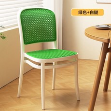 홈바의자 스탠딩 편한식탁의자 바텐더 높은 의자 바텐 라탄 빠텐 식탁 바테이블 빠, 흰색+녹색강화빔모델