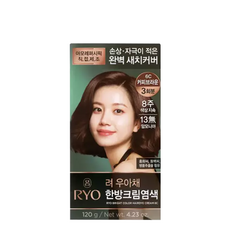 려 우아채 한방크림염색 염모제 6종, 6C 커피브라운, 1개
