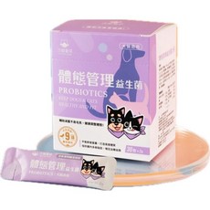 【汪喵星球】體態管理益生菌 盒裝30包 (2gx30包) - 犬貓適用 輔助體重管理 健康調整, 1個, 【汪喵】體態管理益生菌2g*7包