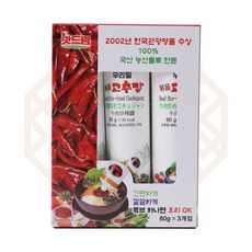 우리밀쇠고기볶음고추장, 3개, 60g