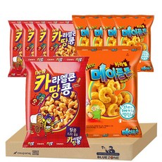 블루존 봉지과자 세트 2종 10개입 세트 (카라멜콘메이플5개+카라멜콘 땅콩5개), 72g, 1개