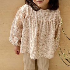 블라우스 여아 아동 유아 주니어 봄 프릴 퓨어