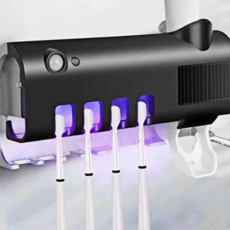 태양광 칫솔살균기 무선 블랙 벽걸이 치약 79000EA 1EA, 본상품