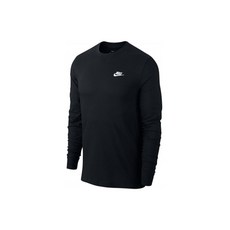 Nike NSW Club 長袖 T 卹黑色 AR5193-010