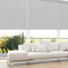 EKMALL 롤스크린 블라인드 퓨어 그레이 가로사이즈 148cm x 세로선택
