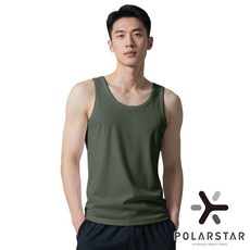 PolarStar 男排汗快乾背心 P25101 灰綠