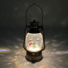 Fine Goods 聖誕水晶球LED音樂盒, 圓燈雪人 小號