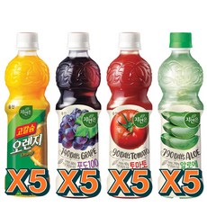 자연은 고칼슘 오렌지 알로에 포도 토마토 각5개씩, 20개, 500ml