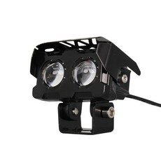 오토바이 스포트라이트 자동차 트럭 듀얼 컬러 하이 빔 안개 램프 렌즈 라이트 운전 빛, 1. 검정색, 1개