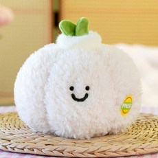 비브랜드 양배추 인형 야채 채소 브로콜리 토마토 무 감자 땅콩 버섯 옥수수 대파 고구마 봉제인형 호환, 마늘14cm