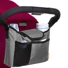 HC 유모차 가방 정리함 수납 포켓 오거나이저 그레이, 1개