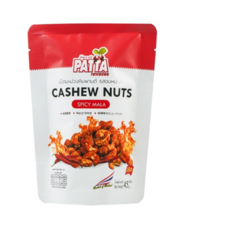 PATTA麻辣腰果，香脆可口，獨立包裝，休閒零食首選，麻辣風味，挑戰您的味蕾, 45g, 1個