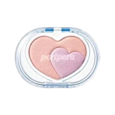 Peripera Heart PocketBeam 愛心提亮光粉 腮紅眼影打亮修容, 03 angel cheat key, 1個