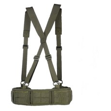 尼龍胖人腰帶 胖子加長皮帶 男士大號加長腰帶戶外多功能戰術尼龍 戶外多功能戰術腰封套裝 尼龍蛇 加厚腰帶多功能腰帶, 軍綠色腰封+腰帶+背帶, 1個