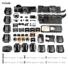 중앙 제어 시트 인테리어 1/10 RC 크롤러 자동차 Traxxas TRX4 G500 G63 부품 완구, 01 1 set, 1개