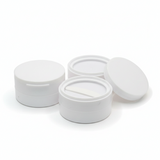 50g 원터치 백색 크림용기 리드 스파츌라포함 화장품 소분 리필 공병 샘플, 2개, 크림용기50g
