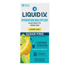 Liquid Iv 補水能量飲 檸檬萊姆 10入, 1個, 130g