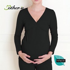韓國Mother is 天絲孕婦套裝-黑色，親膚透氣，彈性腰圍，舒適自在孕婦裝
