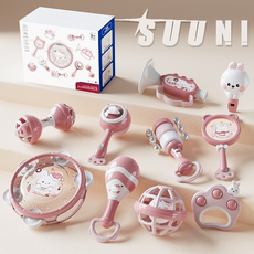 SUUNI 유아완구세트 익살꾸러기 어린이완구 손북악기 10종세트, 1세트, 곰돌이-브라운