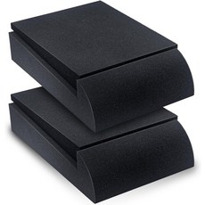 진동을 방지하는 3-4.5인치 고밀도 스피커 폼 패드 - 바닥 데스크톱용 음향 차단 리퀴드 스탠드 스튜디오 모니터 사운드, Small