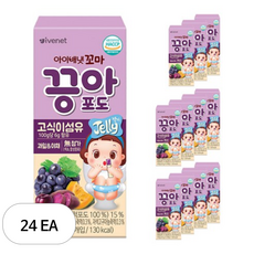아이배냇 꼬마끙아 젤리, 24개, 포도, 100g