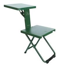 야외 벤치 다기능 캠핑 접이식 플라스틱 학습 및 숙제 통합 테이블과 의자 휴대용, 1)GREEN
