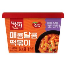 동원에프앤비 떡볶이의신 매콤달콤 컵떡볶이, 160g, 7개