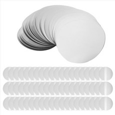 200 pcs 3 인치 실버 와인 pourer 디스크 드립 방지 드립 붓기 쏟아짐 붓기 와인 얇은 조각, 은