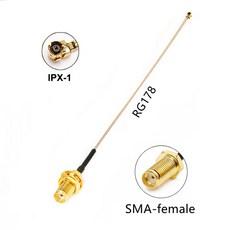 1PC SMA RP-SMA - IPX RG178 케이블 암 커넥터 uFL u.FL IPX1 IPX-1 어댑터 RF 동축 피그테일 WIFI 안테나 연장