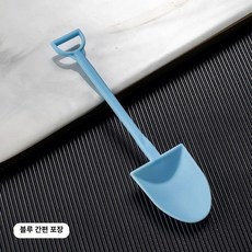 일회용 삽모양 스푼 간편포장 다용도 케이크 포장 수저, 블루 간편포장 500개, 1개, 1개입