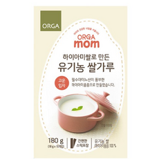 올가 유기농 쌀가루 고운가루 하이아미쌀 (18gx10개입), 180g, 8개