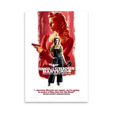 Inglourious Basterds 2009 클래식 영화 포스터 캔버스 벽 아트 프린트 필름 장식 그림 홈 거실 선물, A3 30x42cm Unframed, 18, 18 SW12339