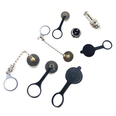 써큘러 커넥터 항공단자 항공잭 암수세트 암수개별 연결링 마름모 원형 캡커버 12mm 16mm 20mm 25mm 2P~9P, 고무, 1개