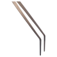 PJ小舖 不鏽鋼餵食夾 寵物夾 守宮 鬆獅蜥適用 長柄餵食鑷子 精準夾取, 消光黑, 1個