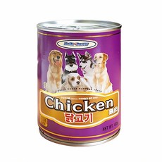 전견용 닭고기 캔간식 400g 닭 가슴 살 사료 간식 영양 허브 가공 애완 용 분말 양제, 본상품