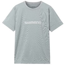 [일본 정품] 시마노 SHIMANO 드라이 로고 반팔 티셔츠 SH-021W, X-작은회색