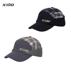 젝시오 방한모 귀달이모자 겨울 골프모자 남성용 체크무늬, 라이트 그레이