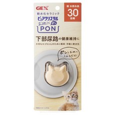 日本 GEX 犬貓用水質濾棉 ECO軟化濾棉 遠紅外線濾棉 釩離子濾棉 活性碳 循環飲水器, 1個, 57459貓用軟水陶瓷1入