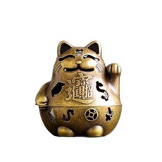 미니 향로 황동 인센스 스틱 홀더 향꼿이 고양이, 미니향로04_고양이, 1개, 1개